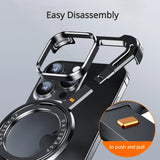 Unique Design Z Shape Metal Magnetic Bumper 360° Rotation Holder Phone Case for iPhone15 Series