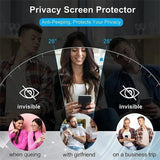 6-in-1 Privacy Anti-Spy Tempered Glass Screen Protector Lens Covers For Samsung Galaxy S24 series