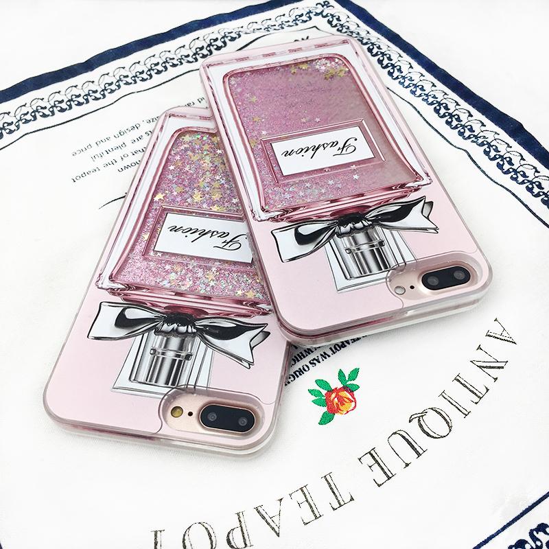 Wholesale Girls glitter liquid water cover back case for iphone 7 11 pro  max , for iphone 7 plus quicksand phone case liquid glitter From  m.