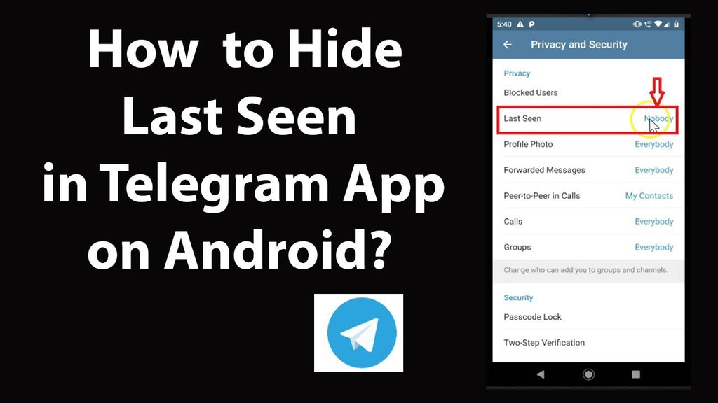 How to hide last seen on Telegram