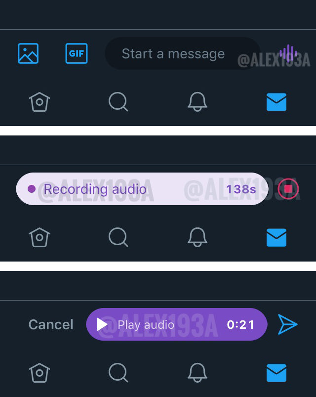 How to send voice messages in Twitter DMs