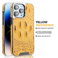 Luxury Business Genuine Leather Case For iPhone 15 14 13 12 Series