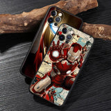 Marvel Iron Man Soft Silicon Case For iPhone 15 14 13 12