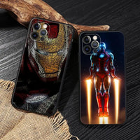 Marvel Iron Man Soft Silicon Case For iPhone 15 14 13 12