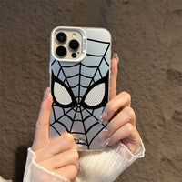 Luxury Spider Man Skin TPU Phone Case for iPhone 15 14 13 12 Series