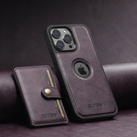 New Detachable Leather 2 in1 Magnetic Magsafe Card Holder Phone Case For iPhone 15 14 13 12 Series