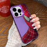 Luxury Spider Man Skin TPU Phone Case for iPhone 15 14 13 12 Series