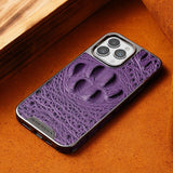 Luxury Business Genuine Leather Case For iPhone 15 14 13 12 Series