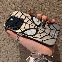 Luxury Spider Man Skin TPU Phone Case for iPhone 15 14 13 12 Series