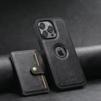 New Detachable Leather 2 in1 Magnetic Magsafe Card Holder Phone Case For iPhone 15 14 13 12 Series