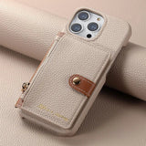 New Zipper Leather Wallet with Card Holder Phone Case for iPhone 15 14 13 Series