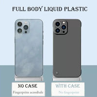 Ultra Thin Frameless Hard PC Case For iPhone 15 14 13 12 series
