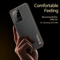 Plating PC PU Leather Silicone Case for Samsung Galaxy S21 S20 Series