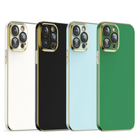 Solid Color Plating Full Protection Silicone Case For iPhone 14 13 12 series