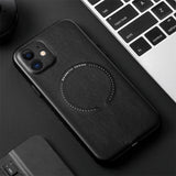 Luxury Shockproof Leather Wireless Charging Case for iPhone 13 12 11 Pro Max