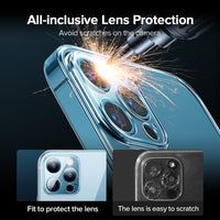 Luxury TPU+PC Shockproof Full Lens Protection Transparent Case For iPhone 12 11 Series