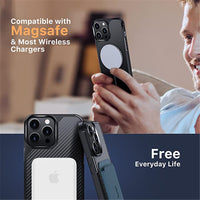 Carbon Fiber Shockproof Matte Case for iPhone 13 12 11 Pro Max Mini