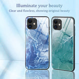 Camera Protection Shockproof Transparent Marble Phone Case For iPhone 12 Pro Max 