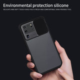 Slide Camera Lens Protection Phone Case for Samsung S21 S20 Note 20 Series