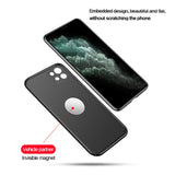 Ultra Thin Slim Hard Plastic Magnetic Car Case for iPhone 13 12 11 Pro Max Mini