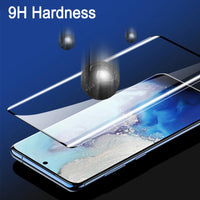 2in1 3D Cuvred Tempered Glass Screen Protector with Camera Lens Protector for Samsung S10/S20 Series