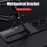 Luxury Ultra Thin 360° Camera Protection Leather Case for Samsung Galaxy S22 Ultra