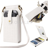 Crossbody Zipper Purse Handbag For iPhone 12 11 Series