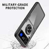 Fashion Clear Shockproof Ring Stand Case For Samsung Galaxy Z Filp 3