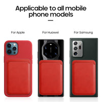 Luxury Silicone Pouch Holder Wallet Card Slots Case For iPhone Samsung Huawei Smartphone