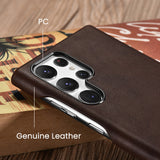 Genuine Leather Case for Samsung Galaxy S22 Ultra Plus