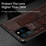 Luxury Fashion Genuine Leather Heavy Duty Protection Case For Iphone 11 Series