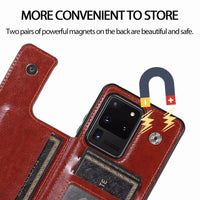 PU Leather Waterproof Heavy Duty Protection Wallet Case for Samsung Galaxy S20 Series
