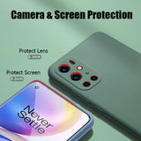 New Liquid Silicone Matte Case Soft Camera Protetction For OnePlus 9 Series