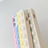 Push it Stress Relief Soft Silicone Case For iPhone 13 12 11 Series