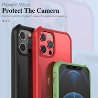 Luxury Shockproof Armor Clear Case For iPhone 12 11 XS Serie