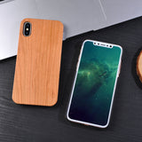 100% Original Real Wood Case For iPhone X 8 7 6 6s Plus