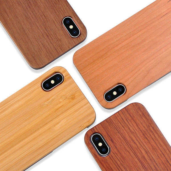 100% Original Real Wood Case For iPhone X 8 7 6 6s Plus