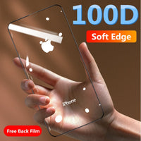 100D Protective Tempered Glass Soft Edge Curved For iPhone 11 PRO XR XS MAX