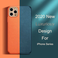 Business Luxury Leather Shockproof Case For iPhone 11 Series