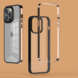 Luxury Plating Transparent Silicone Case for iPhone 14 13 series