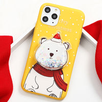 Merys Christmas Case with Quicksand Doll Holder For iPhone 13 12 11 Serie