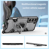 Honeycomb Heat Dissipation Magnetic Suction Support Case for Samsung Galaxy S22 S21 Ultra Plus