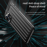 Leather Metal Camera Protector Shockproof Case For iPhone 13 12 11 Series