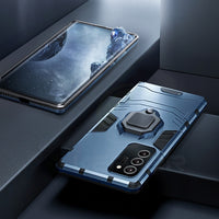 Heavy Duty Protection Case With Finger Ring Kickstand For Samsung Galaxy Note 20 S20