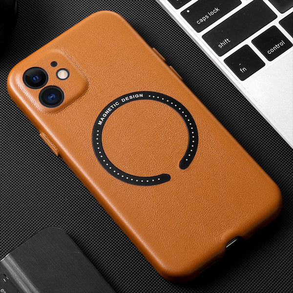 Original Leather Magsafe Magnetic Camera Protection Case for iPhone 13 12 11 Pro Max