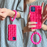 3D Weave Bracelet Silicone Case for iPhone 14 13 12 series