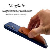 Luxury Leather Wallet Magnetic Card Holder for Apple iPhone 12 Series