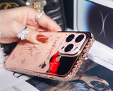 Bling Diamond Glitter Rhinestone Metal Frame Bumper Armor Case For iPhone 14 13 12 series