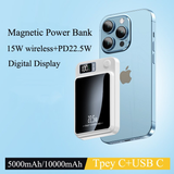 Magnetic Wireless Power Bank 15W Fast Charger For iPhone 14 13 12 series