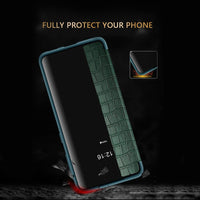 Luxury Fashion Business High Quality Shockproof Flip Visible Cover Leather Mobile Phone Case For Samsung S21 Plus Ultra FE